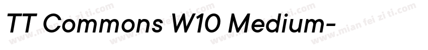 TT Commons W10 Medium字体转换